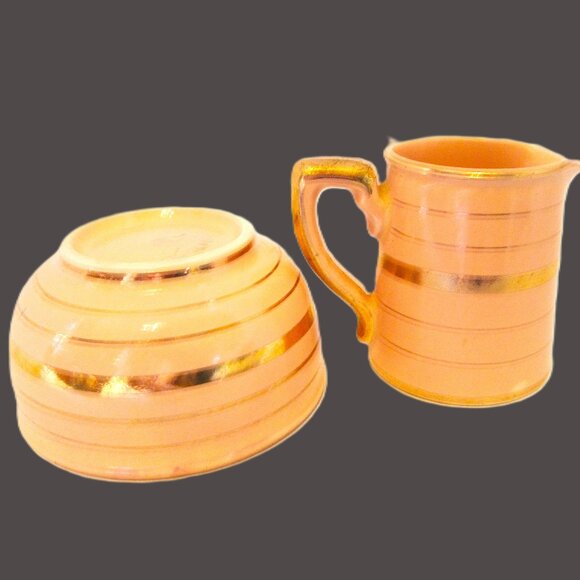 Sadler creamer & sugar bowl England - Picture 3 of 4